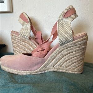 J. Crew pink suede ballerina espadrilles, 11